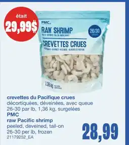 Wholesale Club CREVETTES DU PACIFIQUE CRUES, 26-30 PAR LB offer