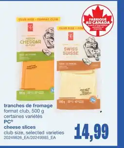 Wholesale Club TRANCHES DE FROMAGE offer