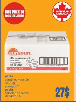 Wholesale Club PÂTES offer