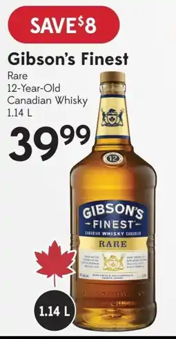 Sobeys Gibson's Finest offer