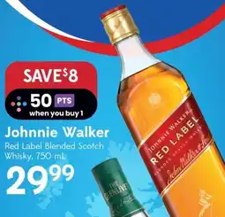 Sobeys Johnnie Walker Red Label Blended Scotch Whisky offer
