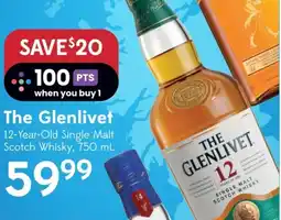 Sobeys The Glenlivet 12-Year-Old Single Malt Scotch Whisky offer