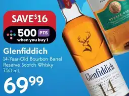 Sobeys Glenfiddich 14-Year-Old Bourbon Barrel Reserve Scotch Whisky offer
