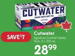 Sobeys Cutwater Signature Cocktail Variety Pack offer