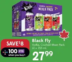 Sobeys Black Fly Vodka, Crushed Mixer Pack offer