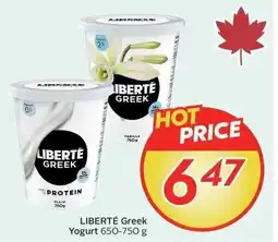 Sobeys Liberté greek yogurt offer