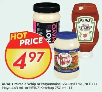 Kraft miracle whip or mayonnaise, notco mayo or heinz ketchup