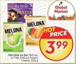 Sobeys Melona ice bar or tre stelle paneer cheese offer