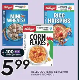 Sobeys Kellogg's family size cereals offer