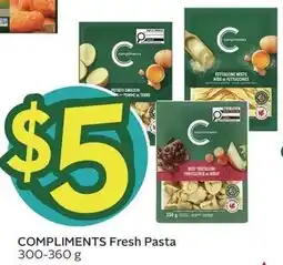 Sobeys Compliments fresh pasta offer