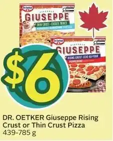 Sobeys Dr. Oetker giuseppe rising crust or thin crust pizza offer