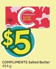 Sobeys Compliments salted butter offer