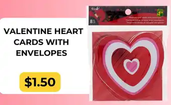 Valentine heart cards with envelopes