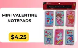 Dollarama Mini valentine notepads offer