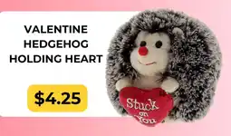 Dollarama Valentine hedgehog holding heart offer