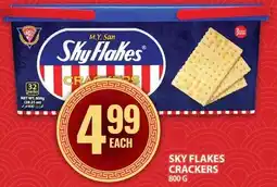 Food Basics Sky flakes crackers offer