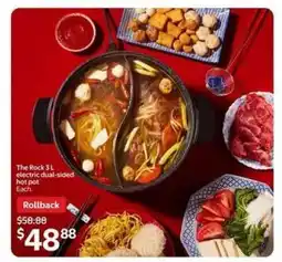 Walmart The Rock 3L electric dual-sided hot pot offer
