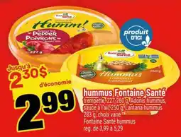 Super C Hummus Fontaine Santé offer