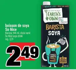 Super C BOISSON DE SOYA SO NICE offer