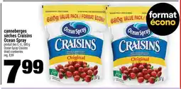 Super C canneberges sèches Craisins Ocean Spray offer