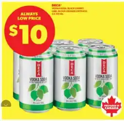 Real Canadian Liquorstore DECA Vodka Soda offer