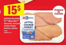 Maxi poitrines de poulet PC Menu bleu offer