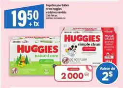 Maxi Huggies lingettes pour bébés offer