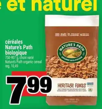 Super C céréales Nature's Path biologique offer