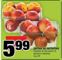 Super C pêches ou nectarines offer
