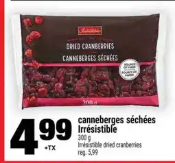 Super C canneberges séchées Irrésistible offer