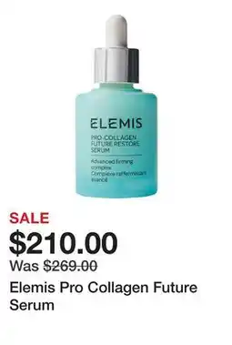 Sephora Elemis Pro Collagen Future Serum offer