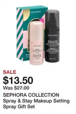 Sephora SEPHORA COLLECTION Spray & Stay Makeup Setting Spray Gift Set offer