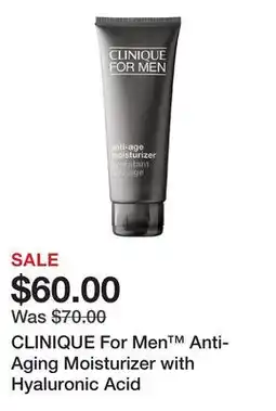 Sephora CLINIQUE For Men Anti-Aging Moisturizer with Hyaluronic Acid offer