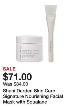 Sephora Shani Darden Skin Care Signature Nourishing Facial Mask with Squalane offer