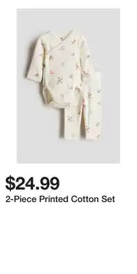 H&M 2-Piece Printed Cotton Set offer