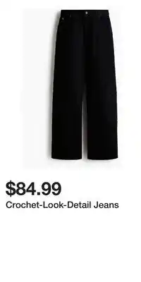H&M Crochet-Look-Detail Jeans offer