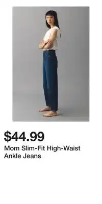 H&M Mom Slim-Fit High-Waist Ankle Jeans offer