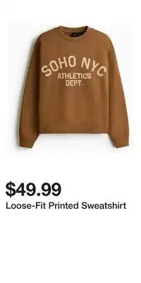 H&M Loose-Fit Printed Sweatshirt offer