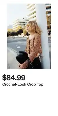 H&M Crochet-Look Crop Top offer