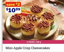 M & M Food Market Mini Apple Crisp Cheesecakes offer