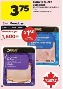 Real Canadian Superstore Ziggy's sliced deli meat offer