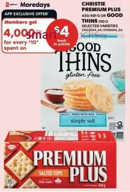 Real Canadian Superstore Christie premium plus or good thins offer