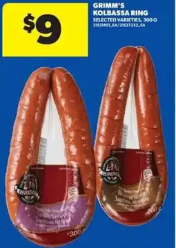 Real Canadian Superstore Grimm's kolbassa ring offer