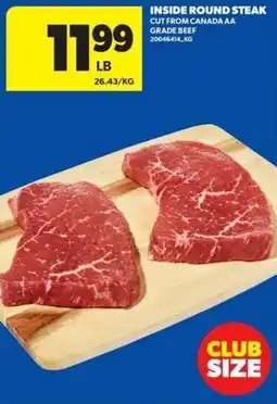 Real Canadian Superstore Inside round steak offer