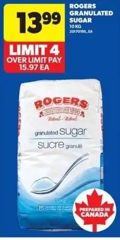 Real Canadian Superstore Rogers granulated sugar offer