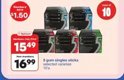 Wholesale Club SINGLES STICKS, 10'S offer