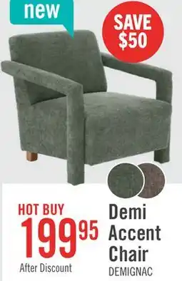The Brick Demi 30 Linen-Look Accent Chair - Green offer