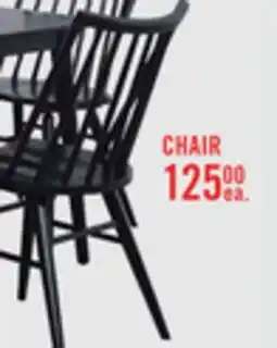 The Brick Astro Dining Chair with Curved Spindle-Back - Black offer