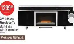 The Brick Odesos 72 Modern Electric Fireplace TV Stand with Storage and Cable Management for TVs up to 80 offer