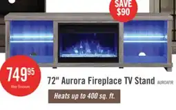 The Brick Aurora 72 Modern Electric Fireplace TV Stand with Storage & Cable Management for TVs up to 80- As offer